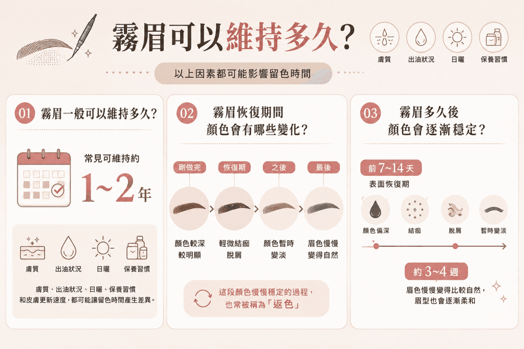 霧眉可以維持多久?